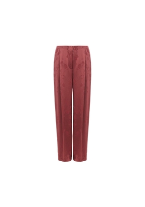 Lardini Elegant Red Tailored Acetate Pants - W40