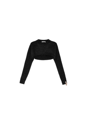 Mar De Margaritas Black Acrylic Sweater - S