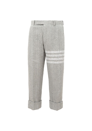 Thom Browne Elegant Gray Acrylic Trousers for Men - W48