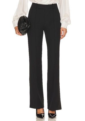 FRAME The Slim Stacked Trouser in Black. Size 6, 8.