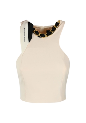 Elisabetta Franchi Crepe Top With Scarf