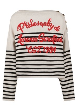 Philosophy Di Lorenzo Serafini Back Stripe Sweater