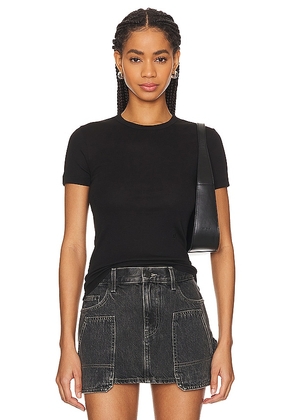 Helmut Lang Rib Tee in Black. Size S, XS.