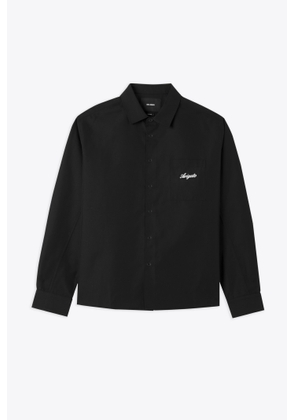Axel Arigato Flow Overshirt Black Shirt With Chest Pocket And Logo - Flow Overshirt