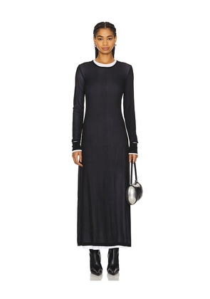 Helmut Lang Double Layer Dress in Black. Size M, S, XS.