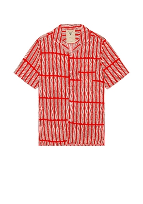 OAS Railway Shirt in Red. Size M, S, XL/1X.