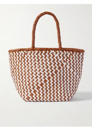 Dragon Diffusion - Grace Small Woven Leather Tote - Brown - One size