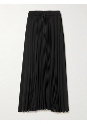 PETER DO - Pleated Chiffon Maxi Skirt - Black - x small,small,medium,large,x large