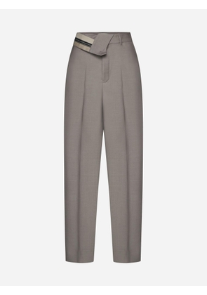 Fendi Mohair And Wool Trousers