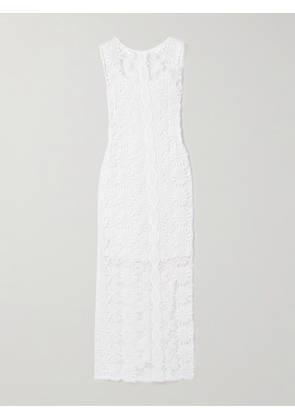 Miguelina - Leslie Cotton Guipure Lace Maxi Dress - White - x small,small,medium,large