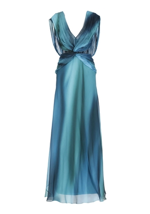 Alberta Ferretti Silk Long Dress