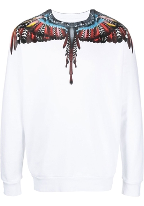 Marcelo Burlon County of Milan Grizzly Wings organic cotton sweatshirt - White