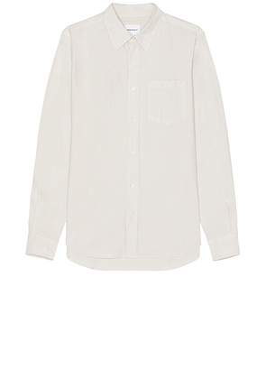 Norse Projects Osvald Cotton Tencel Shirt in White. Size XL/1X.