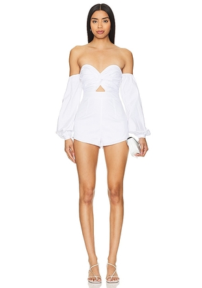 MORE TO COME Flynn Romper in White. Size XS.