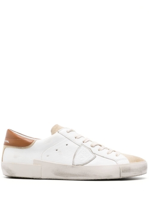 Philippe Model Prsx Low Sneakers - White And Brown
