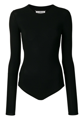 Maison Margiela round-neck jersey bodysuit - Black