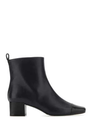 Carel Two-Tone Leather Estime Ankle Boots