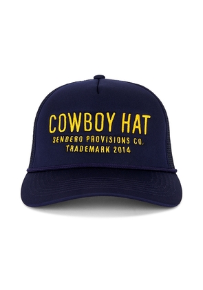 Sendero Provisions Co. Cowboy Hat in Blue.