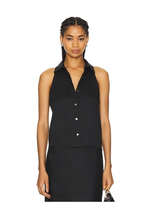 Theory Halter Neck Shirt in Black. Size M, S, XS.