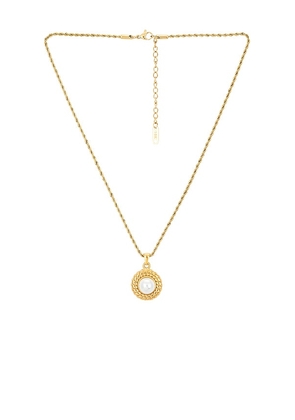 8 Other Reasons Wren Pendant Necklace in Metallic Gold.