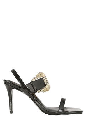 Versace Jeans Couture Buckle Heeled Sandals