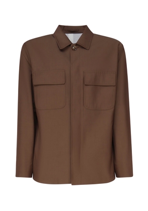 Lardini Shirt Jacket With Wide Collar