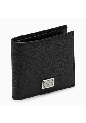 Dolce & Gabbana Black Leather Bi-Fold Wallet
