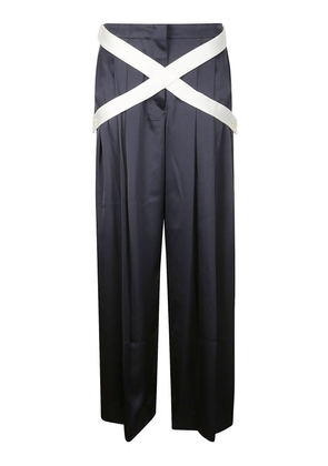 J.w. Anderson Crossover Strap Wide Leg Trousers