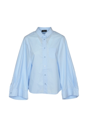 Roberto Collina Wide-Sleeved Patched Pocket Flare Shirt