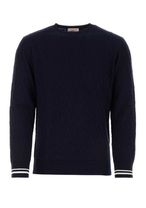 Valentino Garavani Dark Blue Cotton Sweater