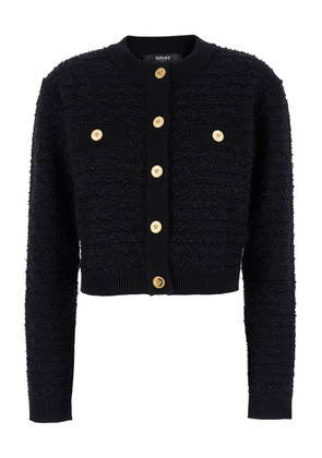 Versace Knit Sweater College Tweed