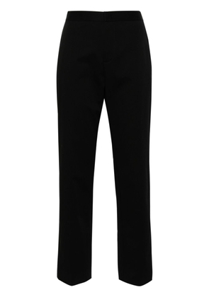 Fabiana Filippi bead-trim tapered trousers - Black