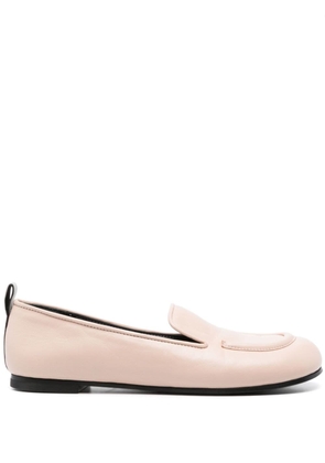 Premiata square-toe leather ballerina shoes - Pink