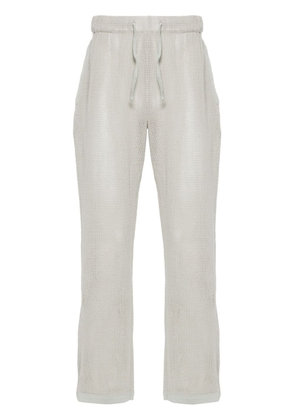 Gimaguas Diablo open-knit straight trousers - Grey