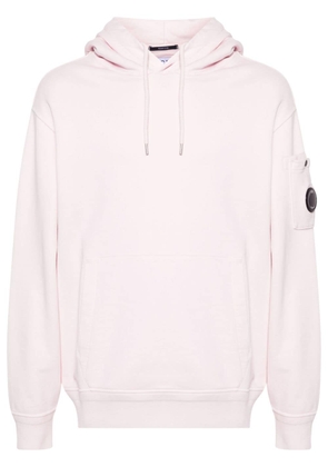 C.P. Company Lens-detail cotton hoodie - Pink