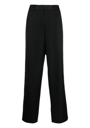 Prada straight-leg virgin-wool trousers - Black