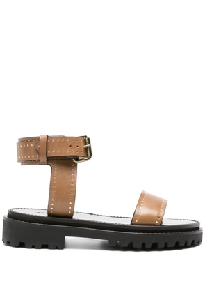 ISABEL MARANT Breena leather sandals - Brown