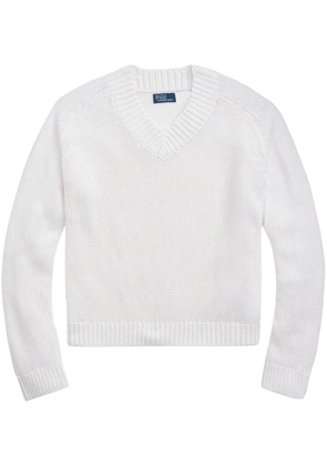 Polo Ralph Lauren open-knit jumper - White