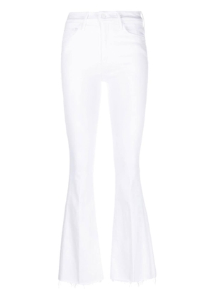 MOTHER mid-rise flared jeans - White