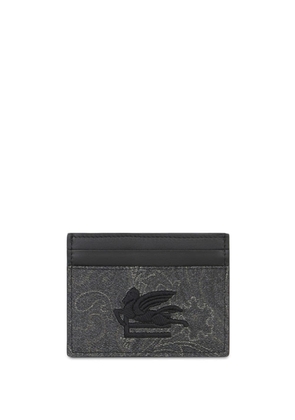 ETRO paisley-print cotton-blend cardholder - Black