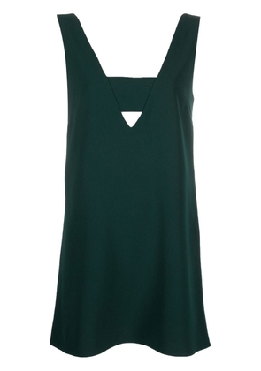 P.A.R.O.S.H. V-neck sleeveless mini dress - Green