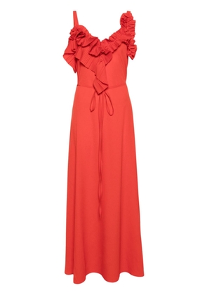 P.A.R.O.S.H. ruffle-detail dress - Red