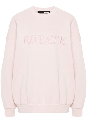 ROTATE BIRGER CHRISTENSEN logo-embroidered sweatshirt - Pink