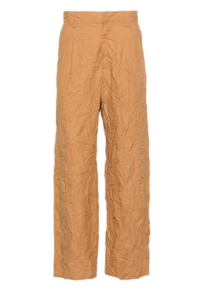 Auralee Finx mid-rise tapered trousers - Neutrals