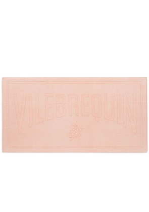 Vilebrequin jacquard-logo beach towel - Orange