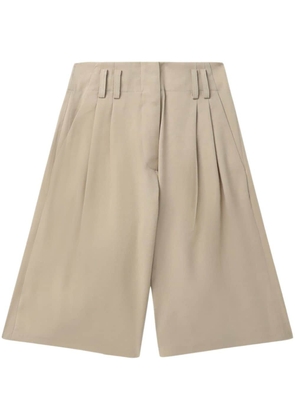 LVIR wide-leg tailored shorts - Neutrals