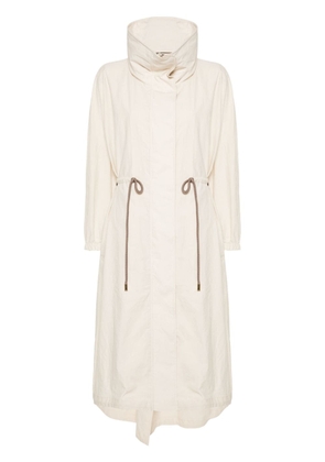 Moorer Madalyn-Wfc hooded coat - Neutrals