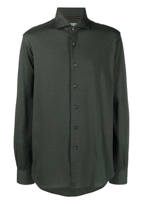 Orian spread collar piqué shirt - Green