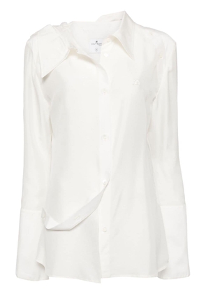 Courrèges Modular Silk Shirt - White