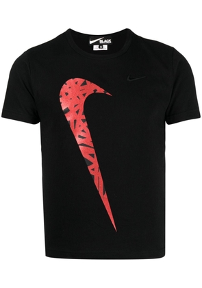 Black Comme Des Garçons x Nike logo-print cotton T-shirt